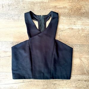 Express Zip-up Racerback Crop Top